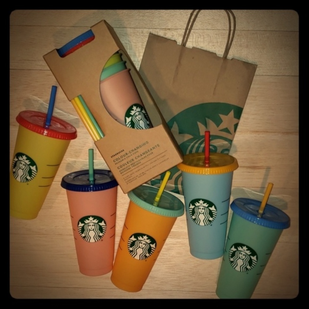 APRICOT Starbucks Color Changing Cups!